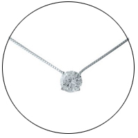 Колье на один камушек