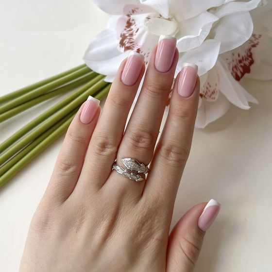 Silver Ring with Fianites