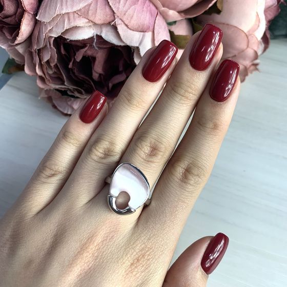 Silver cat's eye ring
