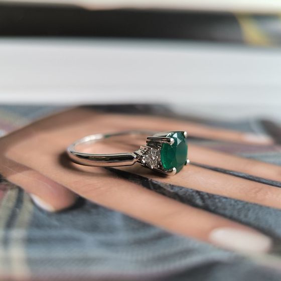 Серебряное кольцо с агатом 1.332ct