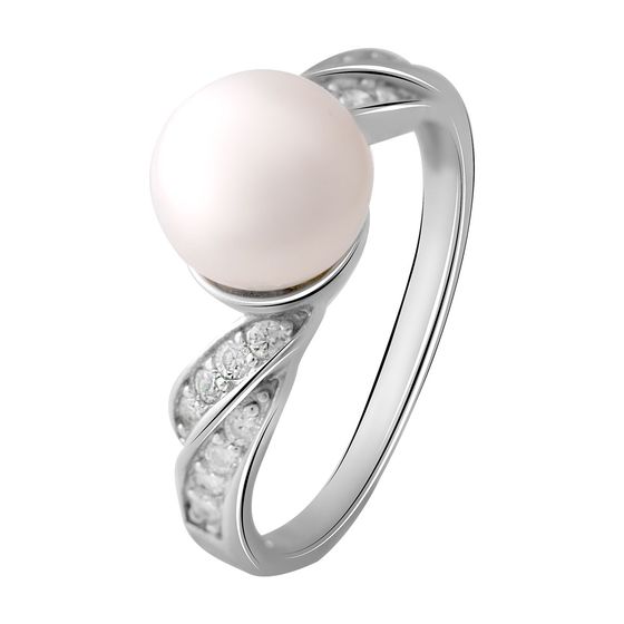 Silver ring with pearls 6.5ct