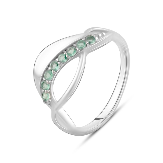 Silver ring with