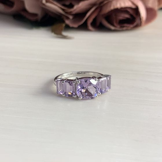 Silver Ring with Amethyst