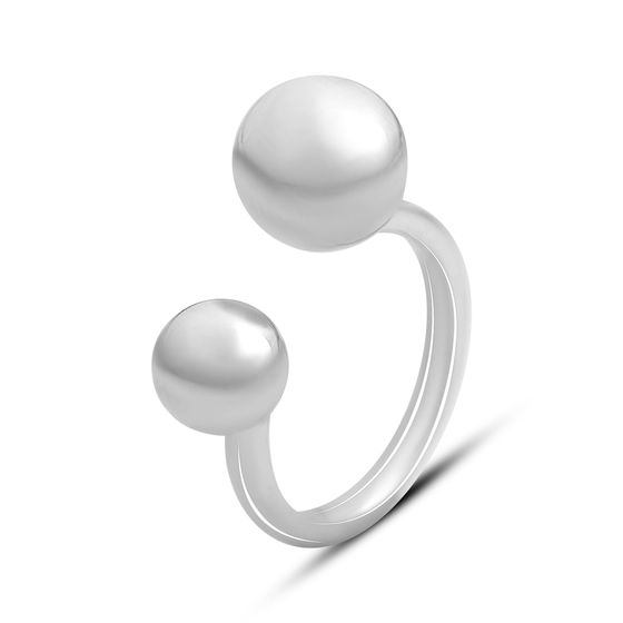 Silver ring without stones