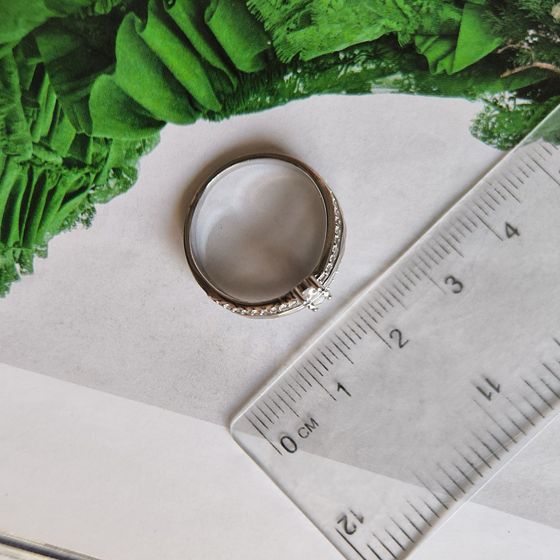 Silver Ring with Fianites