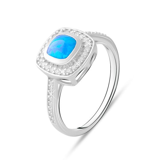 Silver ring with opal 0.86ct