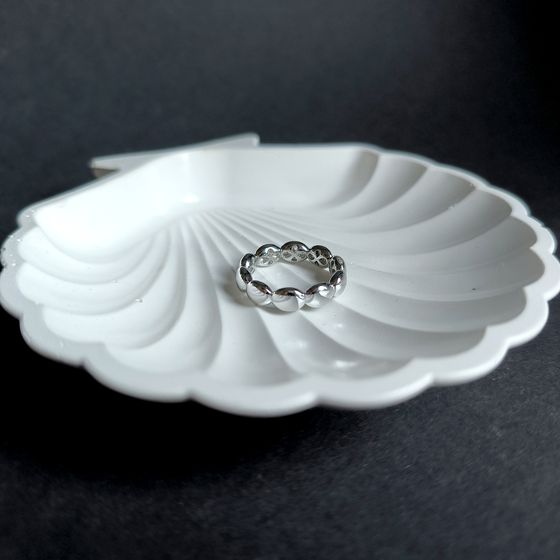 Silver ring without stones