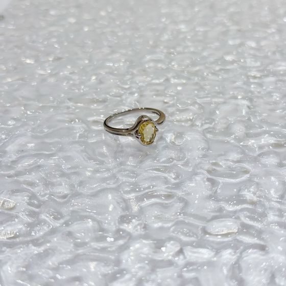 Silver ring with citrine nano 0.958ct