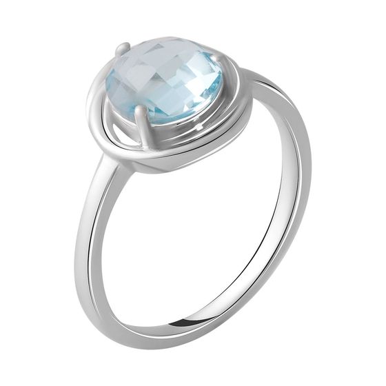 Sterling silver ring with topaz 2.483ct