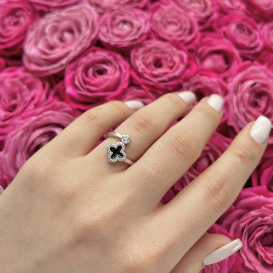 Silver ring with semalloy