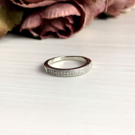 Silver Ring with Fianites