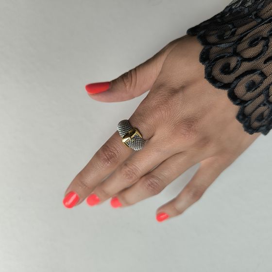 Silver ring without stones
