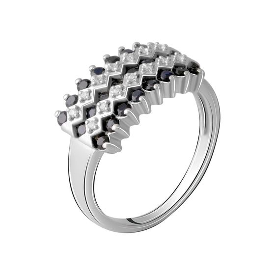 Silver ring with sapphire 2.133ct