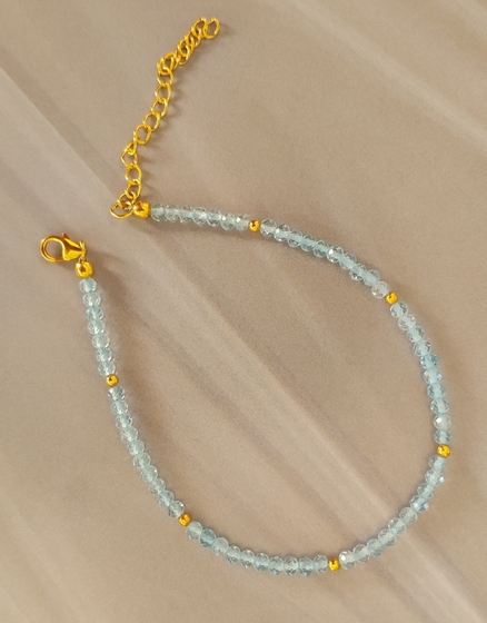 Sterling silver bracelet with topaz 14.515ct
