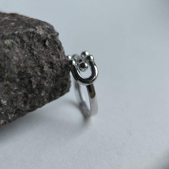 Silver ring without stones