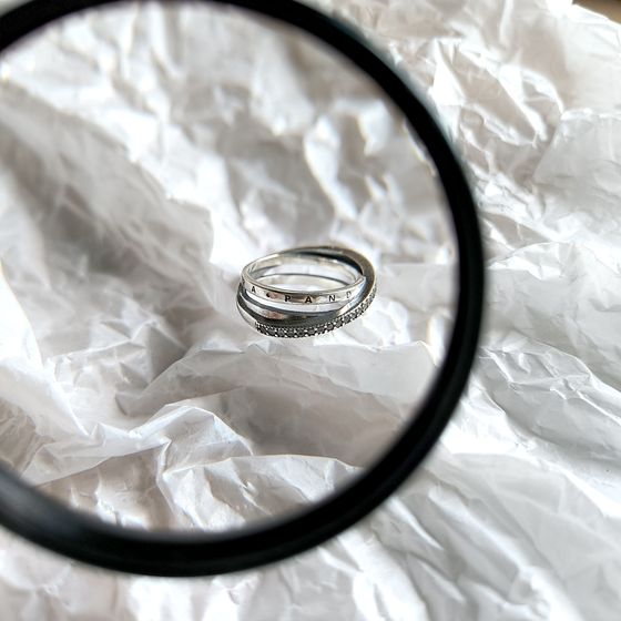 Silver Ring with Fianites