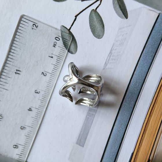 Silver Ring with Fianites