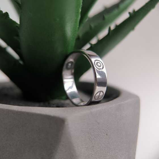 Silver Ring with Fianites