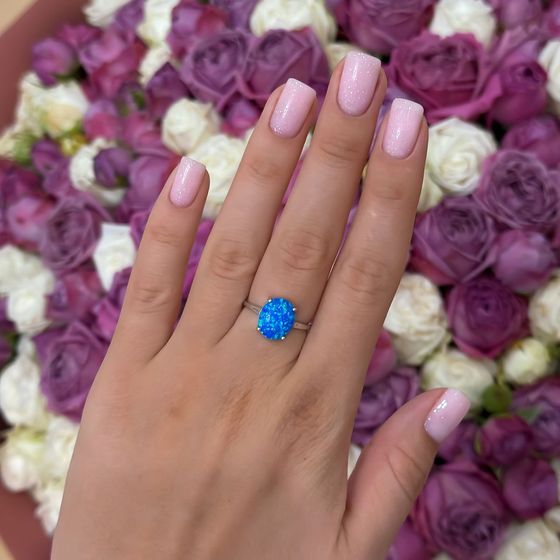 Серебряное кольцо с опалом 2.09ct