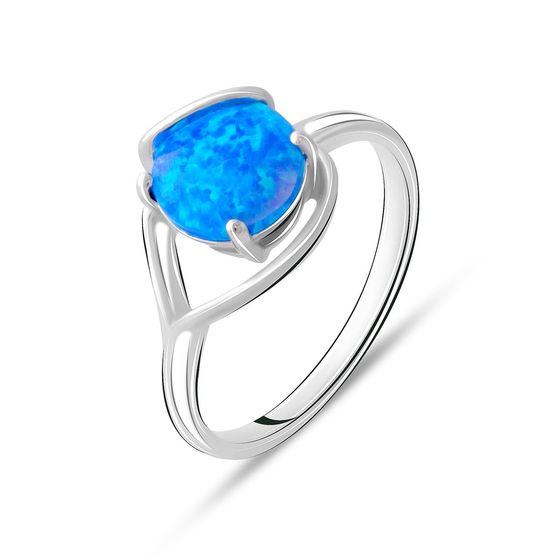 Silver ring with opal 0.788ct