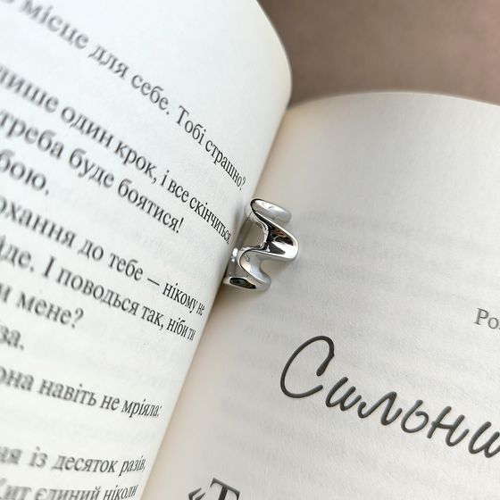 Silver ring without stones