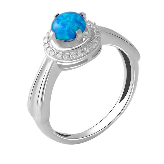 Silver ring with opal 0.65ct